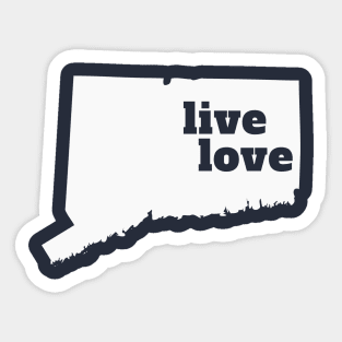 Connecticut - Live Love Connecticut Sticker